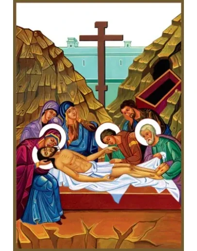 014-Тело Иисуса кладут в гроб(108х158см)слои