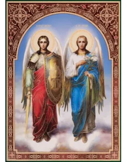 Михаил и Гавриил, архангелы_002(71х100см)