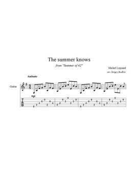 The summer knows (Мишель Легран) для гитары The summer knows (Мишель Легран) для гитары