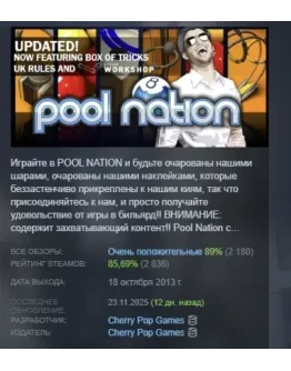 Pool Nation АВТОДОСТАВКА STEAM GIFT РОССИЯ