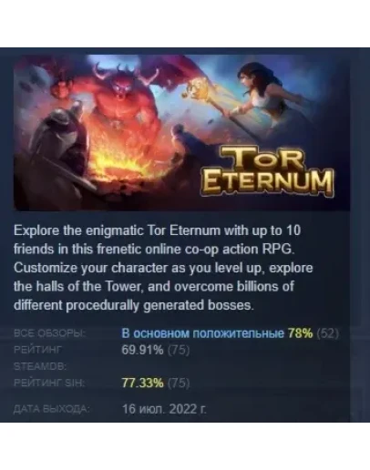 Tor Eternum АВТОДОСТАВКА STEAM GIFT РОССИЯ