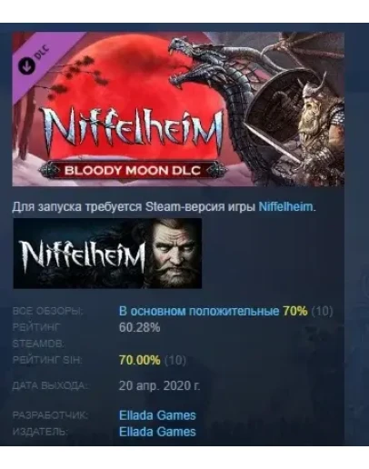 Niffelheim Bloody Moon DLC STEAM GIFT РОССИЯ