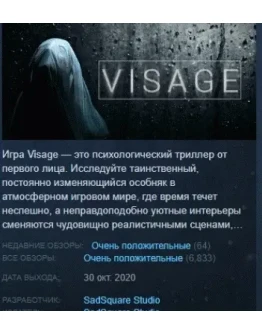 Visage АВТОДОСТАВКА STEAM GIFT РОССИЯ