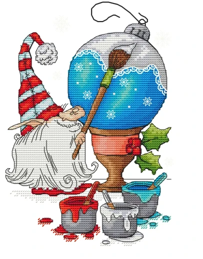 Эксклюзив. схема для вышивки крестом Маляр