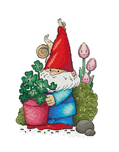 Эксклюзив. схема для вышивки крестом Садовник-ловелас