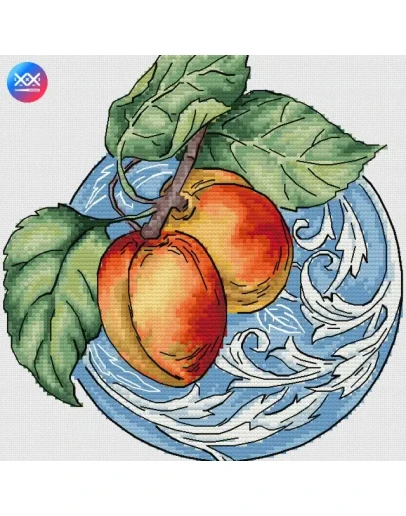 Эксклюзив. схема для вышивки крестом Абрикосы