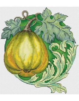 Эксклюзив. схема для вышивки крестом Твердокорая тыква