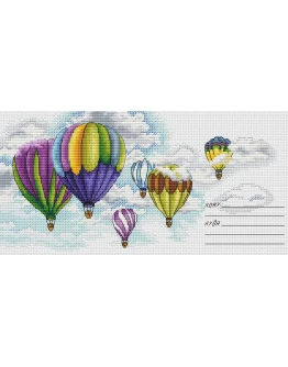 Эксклюзив. схема для вышивки крестом БЧП Воздушные шары
