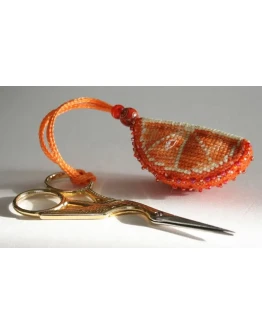 Эксклюзив. схема для вышивки крестом Апельсин долька