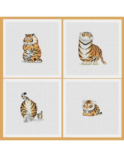 Эксклюзив. схема для вышивки крестом Полосатый 2022