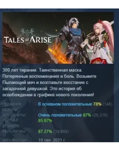 Tales of Arise - Beyond the Dawn Ultimate Edition STEAM