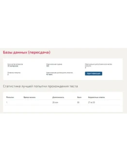 Базы данных ответы Синергия МФПУ (ВСЕ ТЕСТЫ)