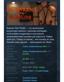 Between Two Worlds АВТОДОСТАВКА STEAM РОССИЯ