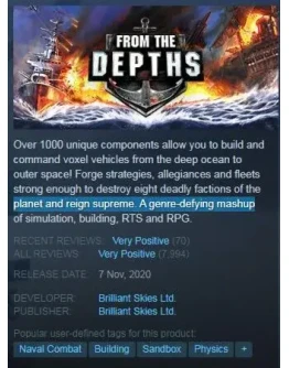 From the Depths (Steam Key GLOBAL)