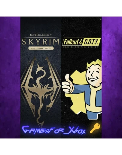 Skyrim Anniversary Edition + Fallout 4 G.O.T. XBOX Ключ