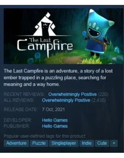 The Last Campfire (Steam Key GLOBAL)