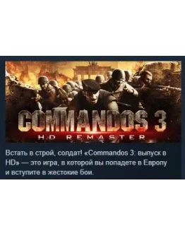 Commandos 3 - HD Remaster STEAM GIFT РОССИЯ
