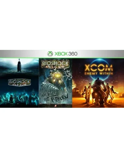 Bioshock / Bioshock 2 + 1 игра XBOX 360 перенос