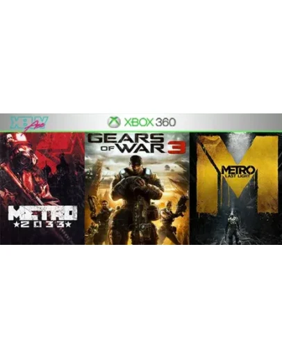 Gears of War 3 / Метро 2033 + Луч надежды XBOX 360