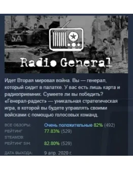 Radio General АВТОДОСТАВКА STEAM GIFT РОССИЯ