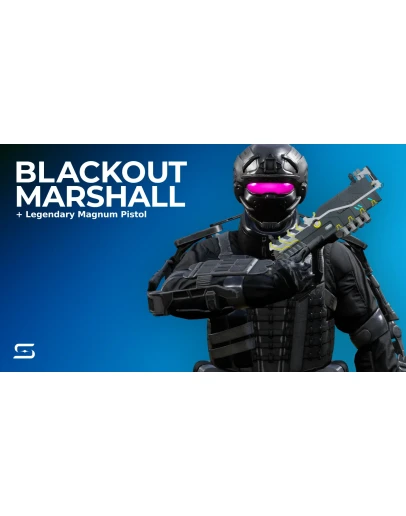 Splitgate Blackout Marshall &amp Legendary Magnum Gun Skin