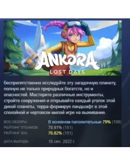 Ankora: Lost Days АВТОДОСТАВКА STEAM GIFT РОССИЯ