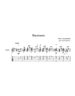 Васильки (Павел Аедоницкий) для гитары