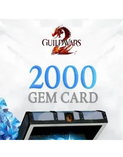 GUILD WARS 2 2000 GEMS CARD GLOBAL КЛЮЧ