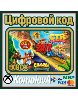 Crash Bandicoot N. Sane Trilogy+CTR Nitro-Fueled XBOX Crash Bandicoot N. Sane Trilogy+CTR Nitro-Fueled XBOX