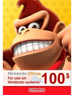 КАРТА ОПЛАТЫ NINTENDO ESHOP 100 USD USA