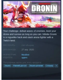 Infinite Dronin Steam Key/Global/Region Free +
