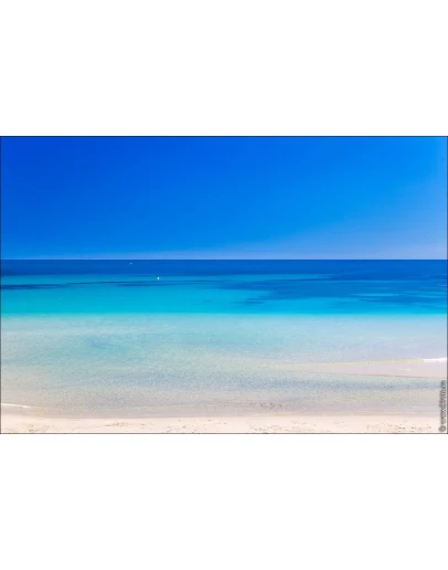 4826 фото Песчаный пляж с белым песком и голубое море