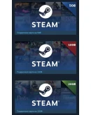 STEAM УКРАИНА КАРТЫ ПОПОЛНЕНИЯ 50 - 5000 UAH