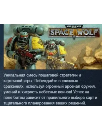 Warhammer 40,000: Space Wolf STEAM KEY GLOBAL+РОССИЯ