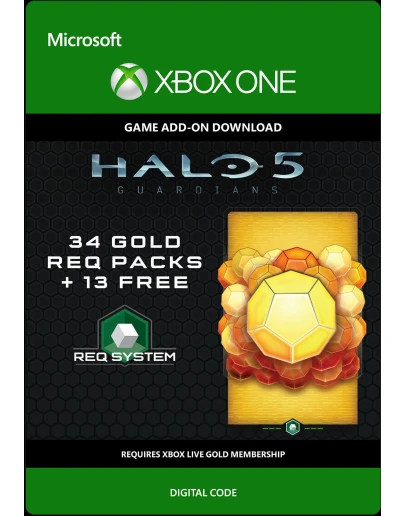 Halo 5: Guardians 34 золотых REQ-набора + 13 XBOX