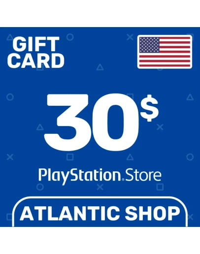 Карта Пополнения PSN 30 (USD) США