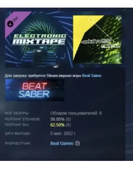 Beat Saber - Bomfunk MC's - Freestyler DLC STEAM РОССИЯ