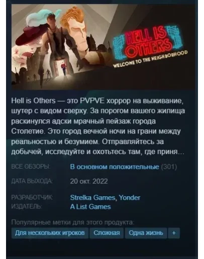 Hell is Others Steam Key/Global/ROW + Подарок