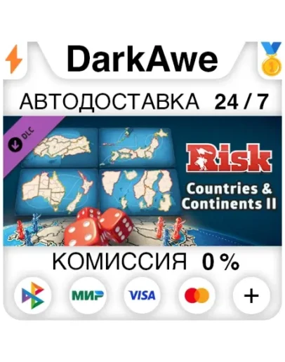 RISK: Global Domination - Countries &amp Continents 2 Map