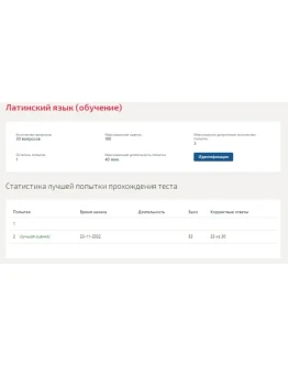 Латинский язык.Тест Синергия 2022г (83 балла)