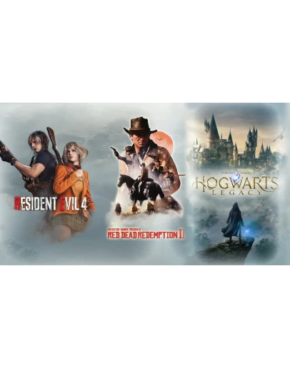 Red Dead Redemption 2 + Resident Evil 4+Hogwats Legacy