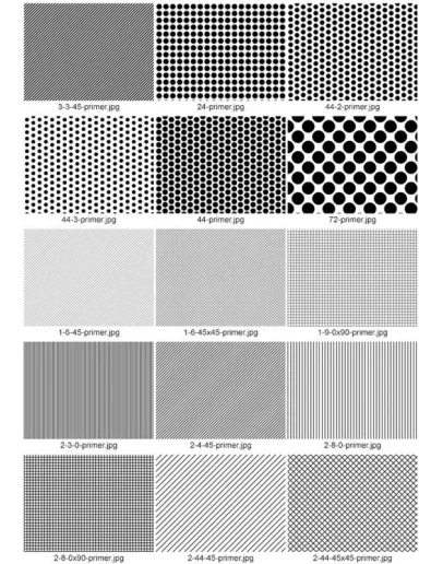 Растровые заливки для Фотошопа (штриховки)