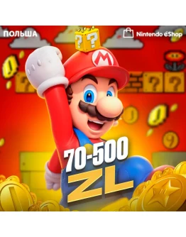 Nintendo eShop 70-120-250-370-500zl PLN Польша