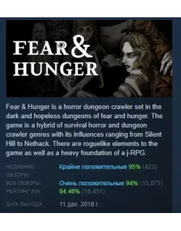 Fear &amp Hunger - Full Version STEAM РОССИЯ
