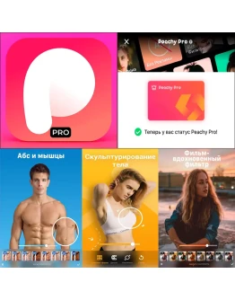 Peachy PRO Редактор лица и тела iPhone ios AppStore