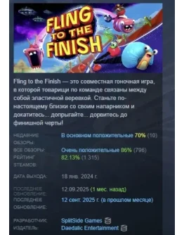 Fling to the Finish STEAM KEY REGION GLOBAL+РОССИЯ