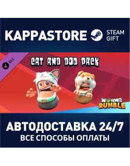 Worms Rumble - Cats &amp Dogs Double Pack DLC Steam Gift