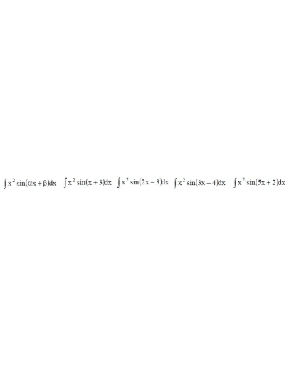 Решенный интеграл вида x2sin(x+)dx