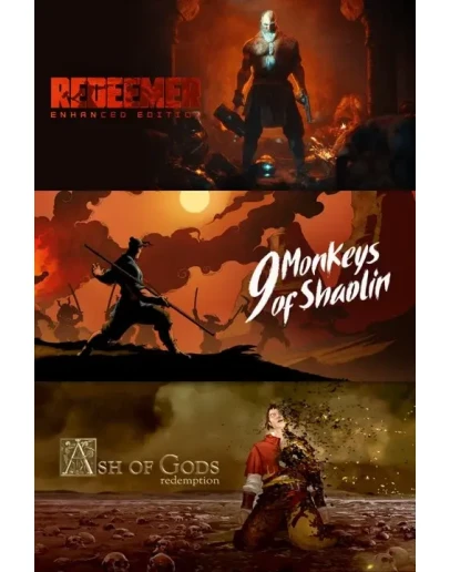 9 Monkeys of Shaolin + Ash of Gods + Redeemer Xbox акти