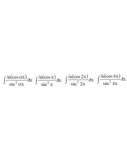 Решенный интеграл вида ln(cosx)/sin2(x)dx